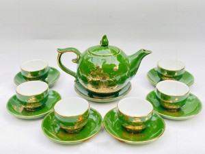 Bộ ấm chén họa tiết thuận buồm xuôi gió