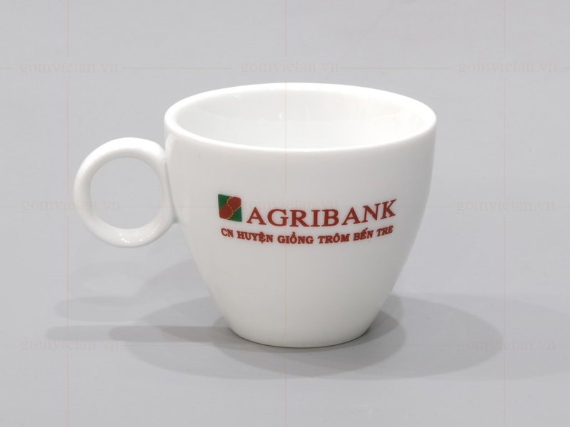 Ca sứ quà tặng in logo Agribank